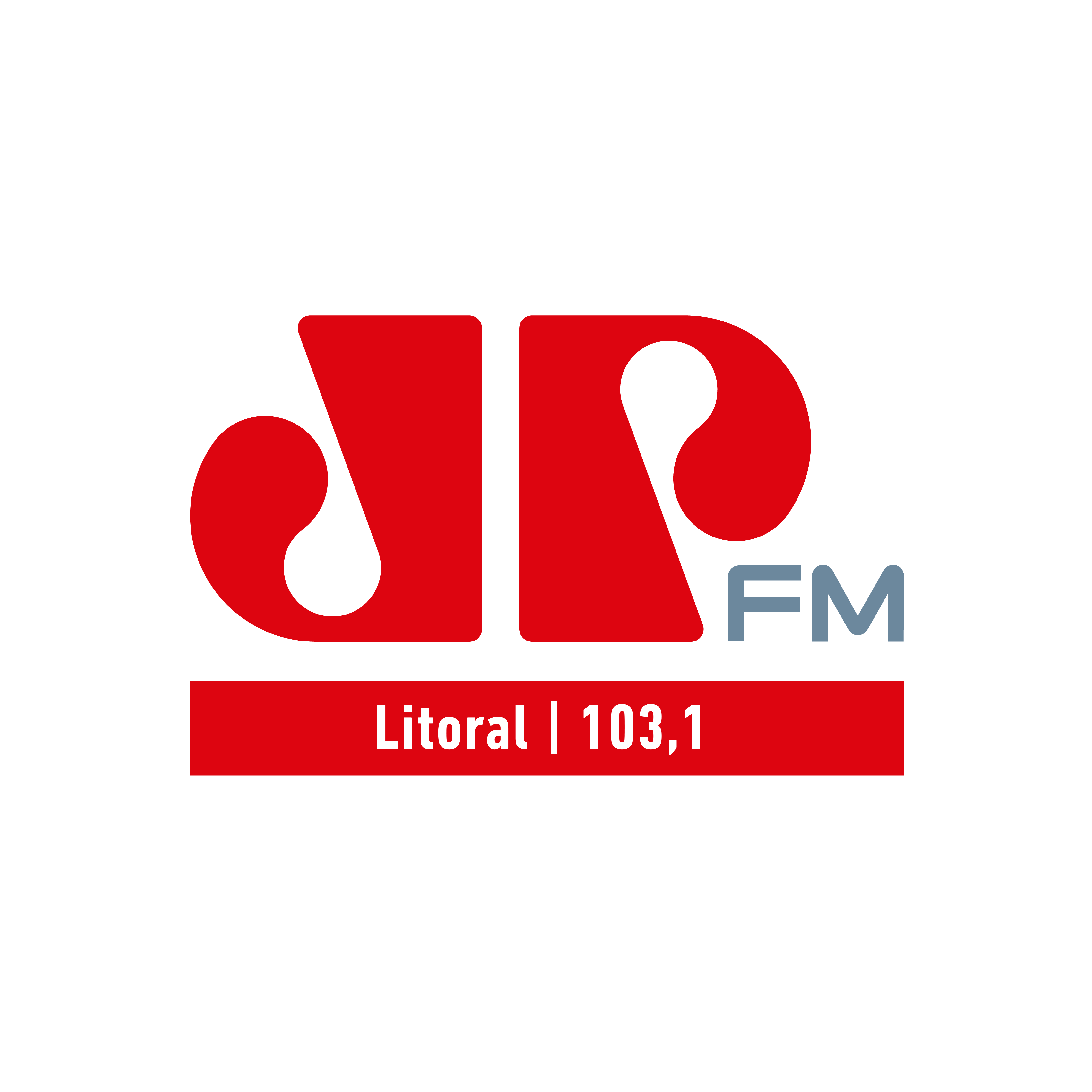 Logo da Jovem Pan FM Litoral 103.1