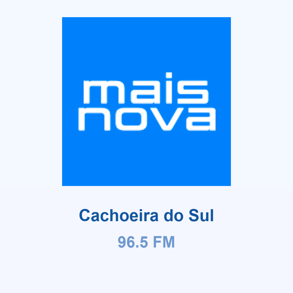 Logo da Maisnova Cachoeira do Sul 96.5 FM