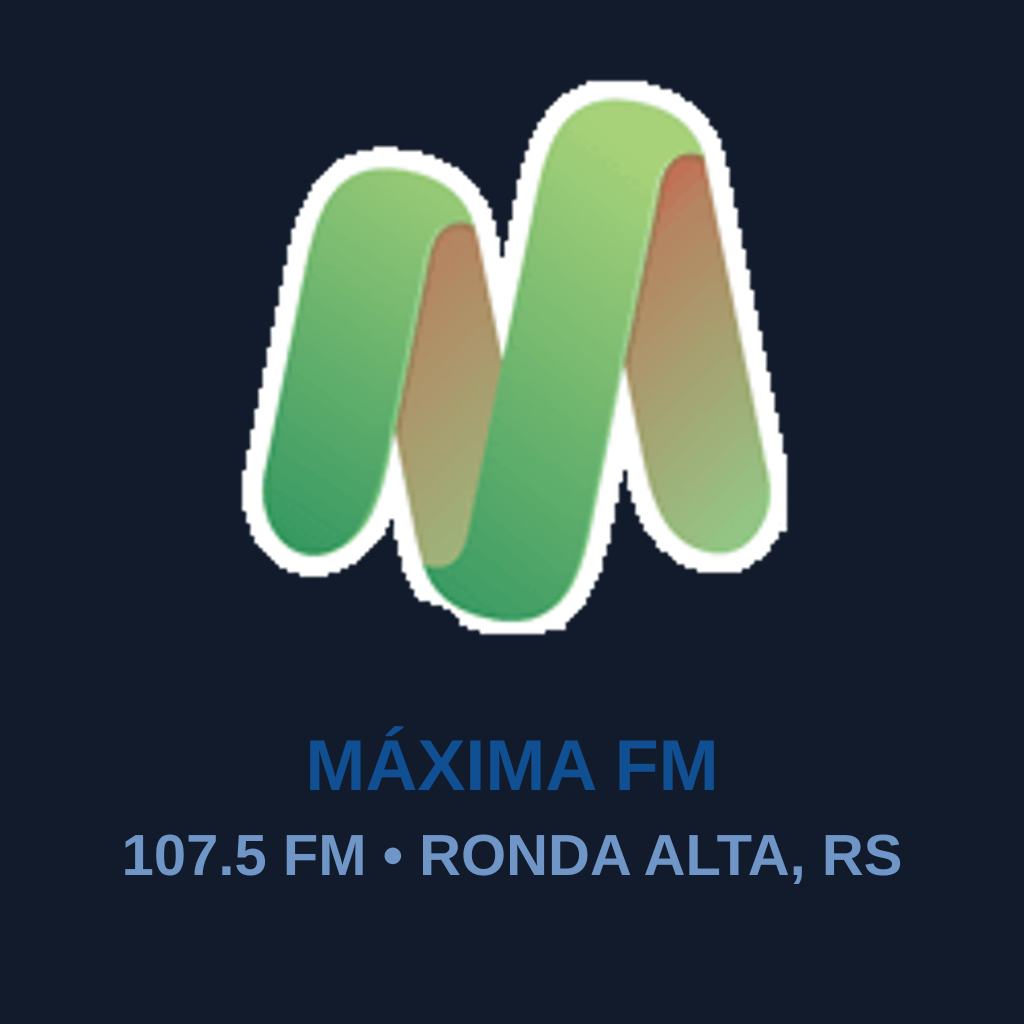 Logo da Máxima FM 107.5