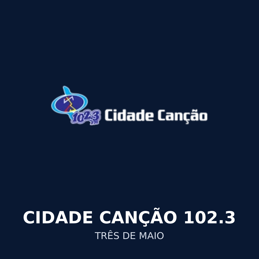 Logo da Rádio Cidade Canção 102.3 FM